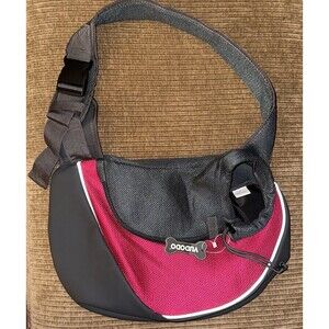 YUDODO Pet Dog Sling Carrier Pink Adjust Strap Up To 14 Lbs